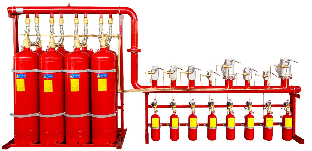 七氟丙烷灭火设备（管⽹式4.2Mpa）